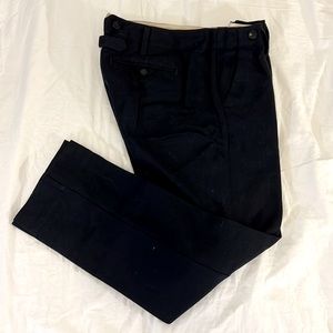 ANTHROPOLOGIE Paper Boy Navy Tweed Ankle Trousers